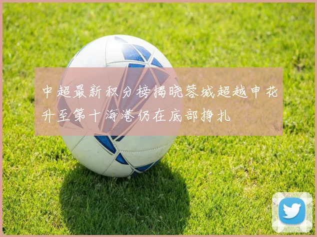 中超最新积分榜揭晓蓉城超越申花升至第十海港仍在底部挣扎